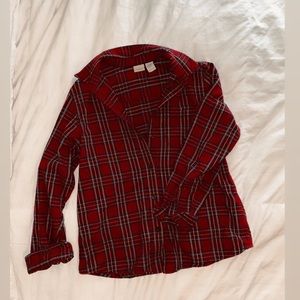 Red L.L. Bean flannel